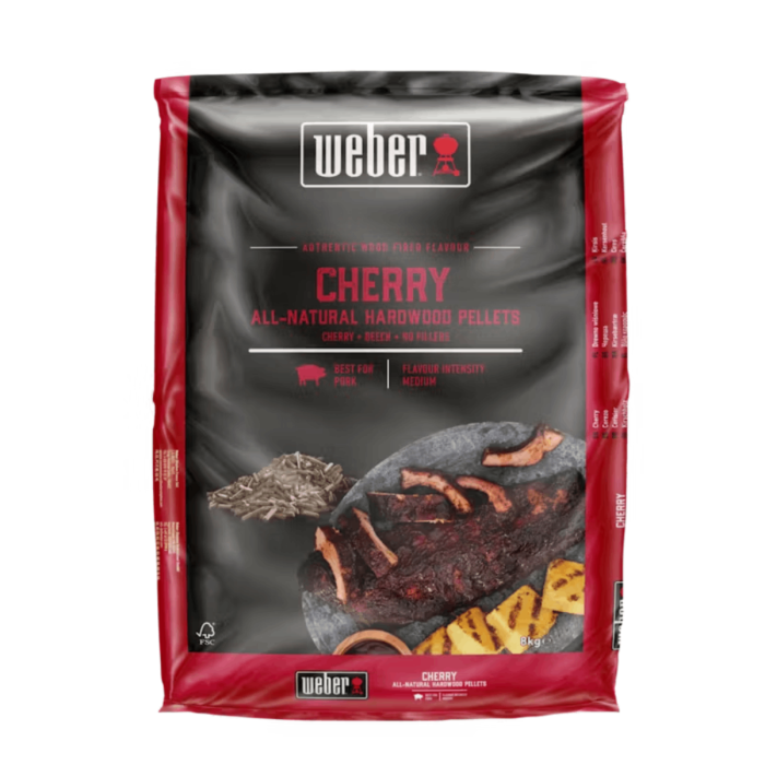 Weber cherry hardwood pellets