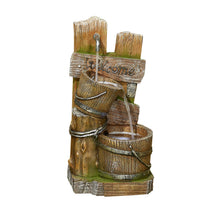 Load image into Gallery viewer, Fence Post Pours Water Feature incl LEDs