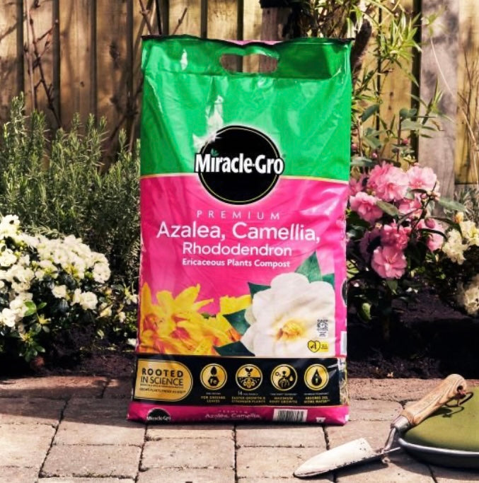 MiracleGro Premium Azalea, Camellia & Rhododendron Ericaceous Compost