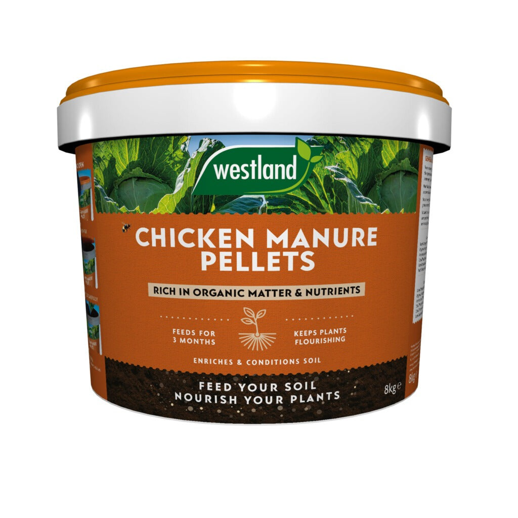 Westland chicken manure pellets 8kg tub