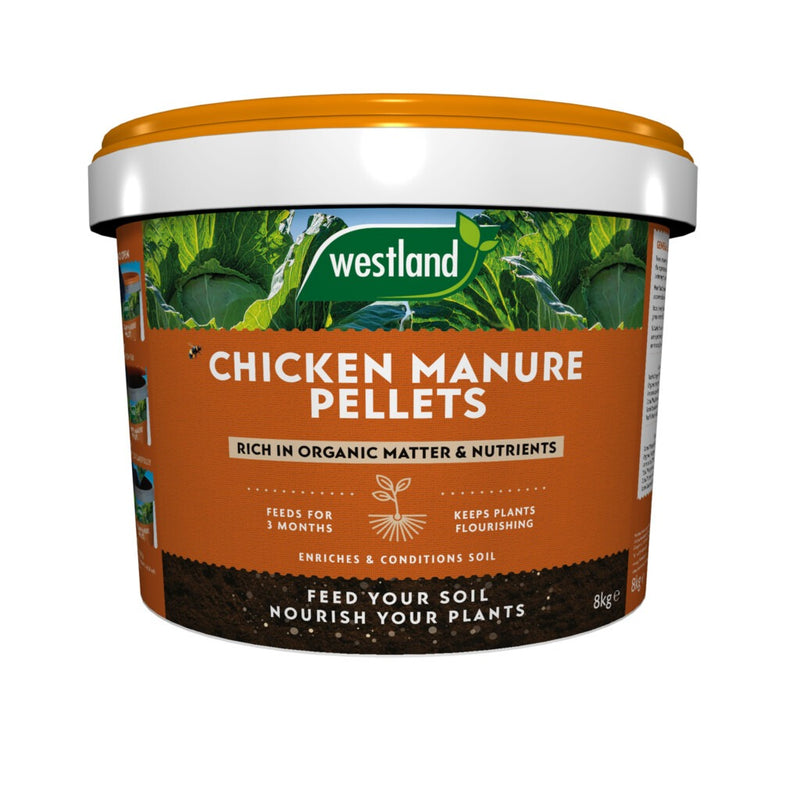Westland chicken manure pellets 8kg tub