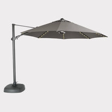 Load image into Gallery viewer, 3.5m Round Free Arm Parasol with LED Lighting and Wireless Speaker
