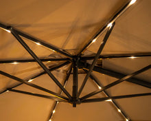 Load image into Gallery viewer, Orion 3.0m Round LED Cantilever Parasol  Grey Frame / Stone Canopy
