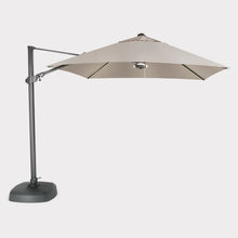 Load image into Gallery viewer, 3.0m Square Free Arm Parasol with LED lights &amp; Wireless Speaker
