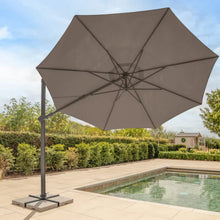 Load image into Gallery viewer, Orion 3.0m Round LED Cantilever Parasol Grey Frame / Slate Canopy
