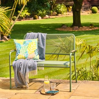 Alexander Rose Bergen 4ft metal bench