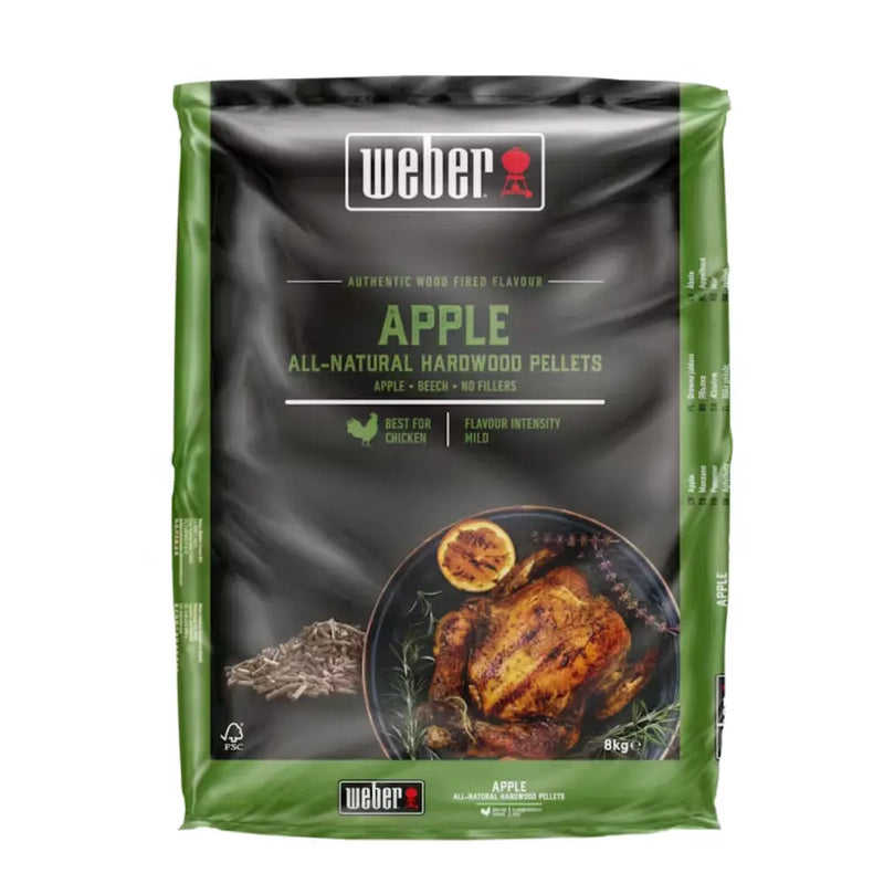 Weber apple hardwood pellets