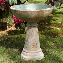Load image into Gallery viewer, Glazed Bird Bath
