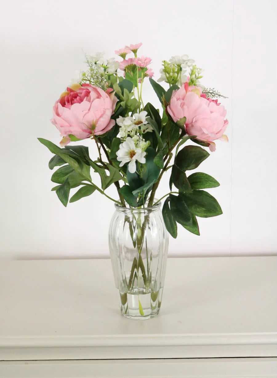 Peony & Daisy Flower Arrangement