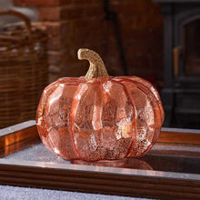 Load image into Gallery viewer, Inlit Golden Pumpkin
