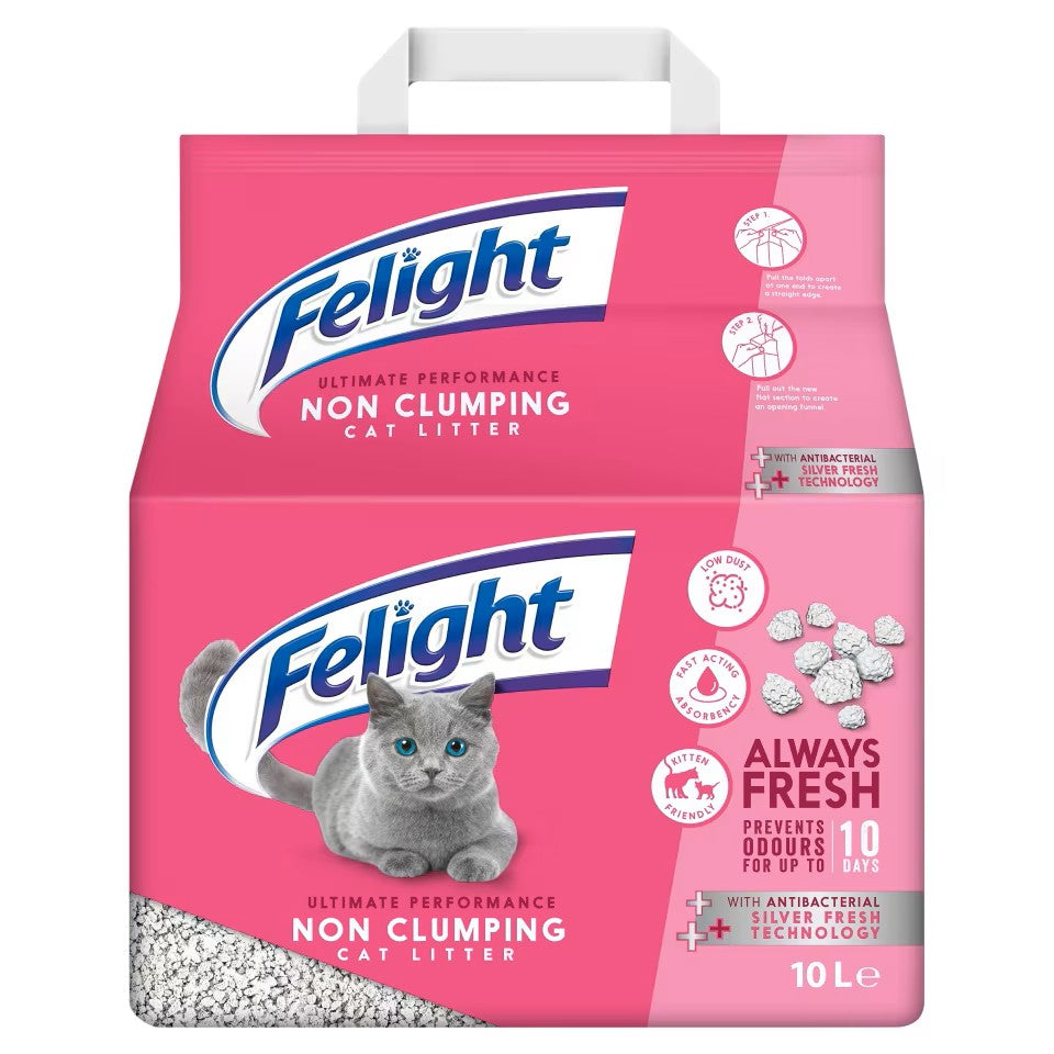 Felight non-clumping cat litter