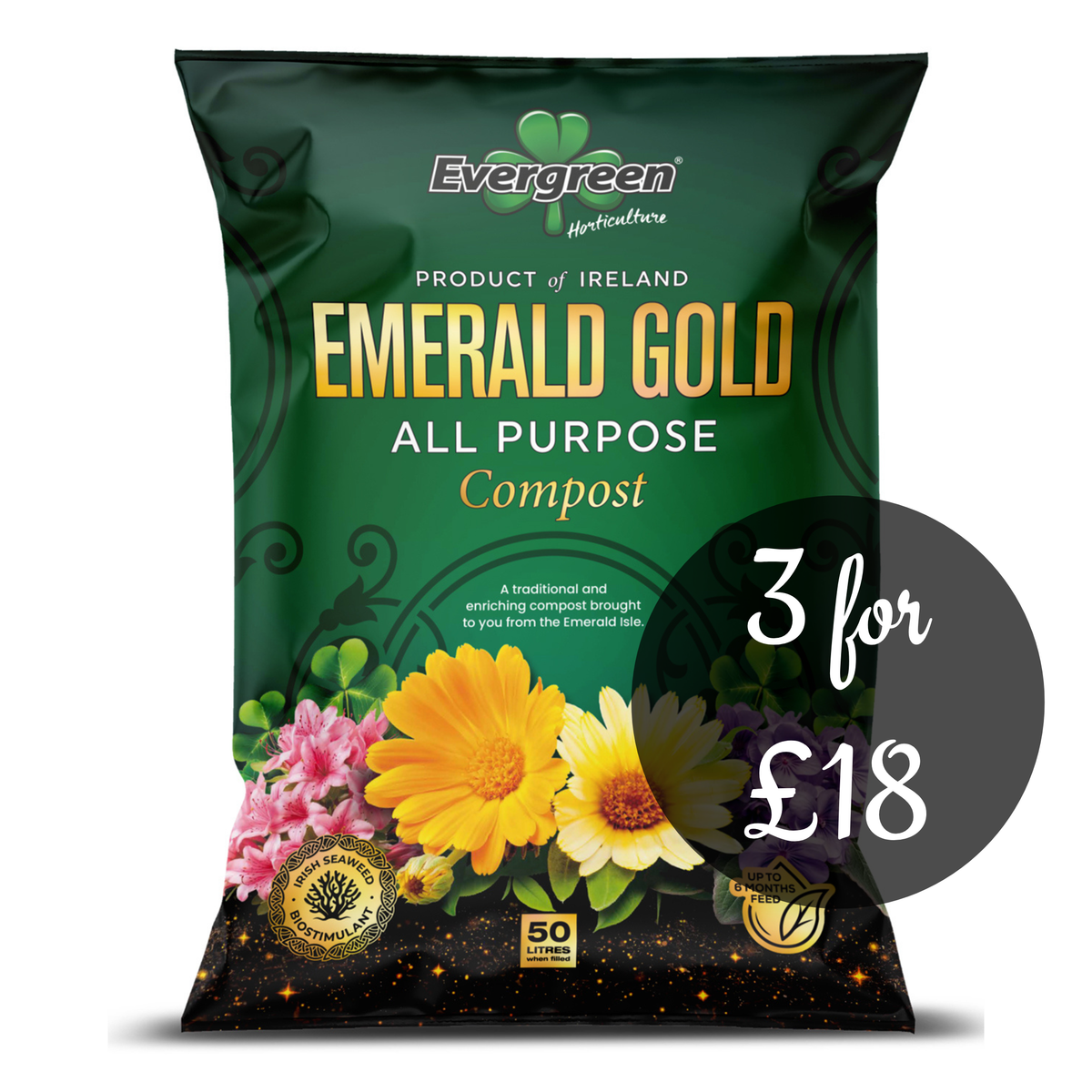 Emerald Gold All Purpose Compost 50L bag
