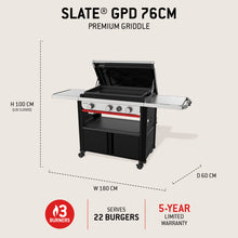 Load image into Gallery viewer, Slate GPD Premium Griddle 76cm
