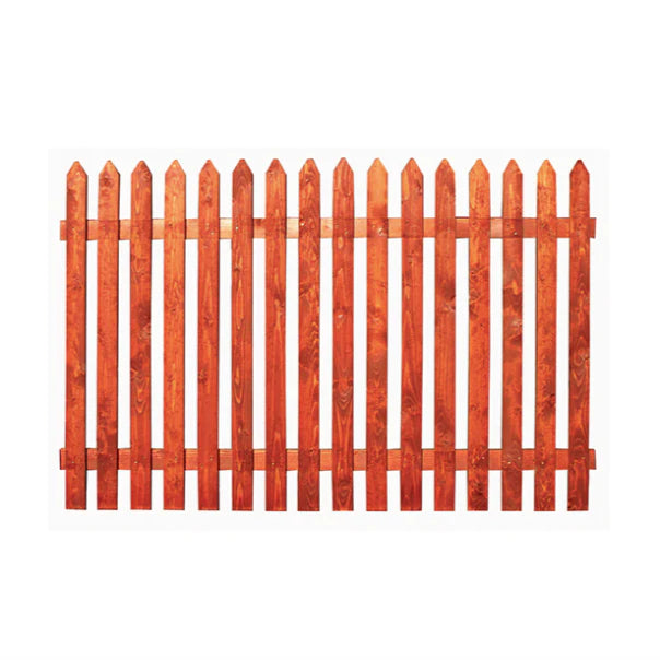 Sawn old picket fence panel