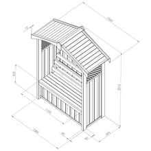 Load image into Gallery viewer, Dorset Arbour with Storage Box
