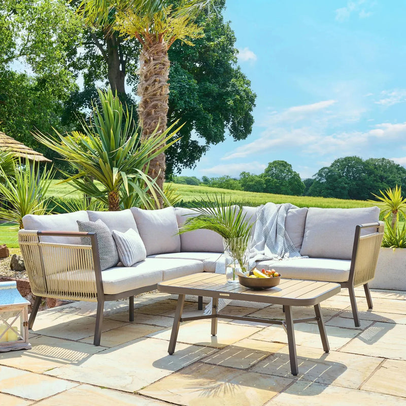 Alexander Rose Bali corner lounge set with coffee table