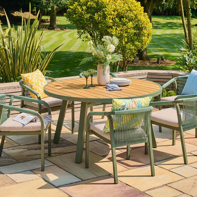 Alexander Rose Genoa 6 seat round dining set