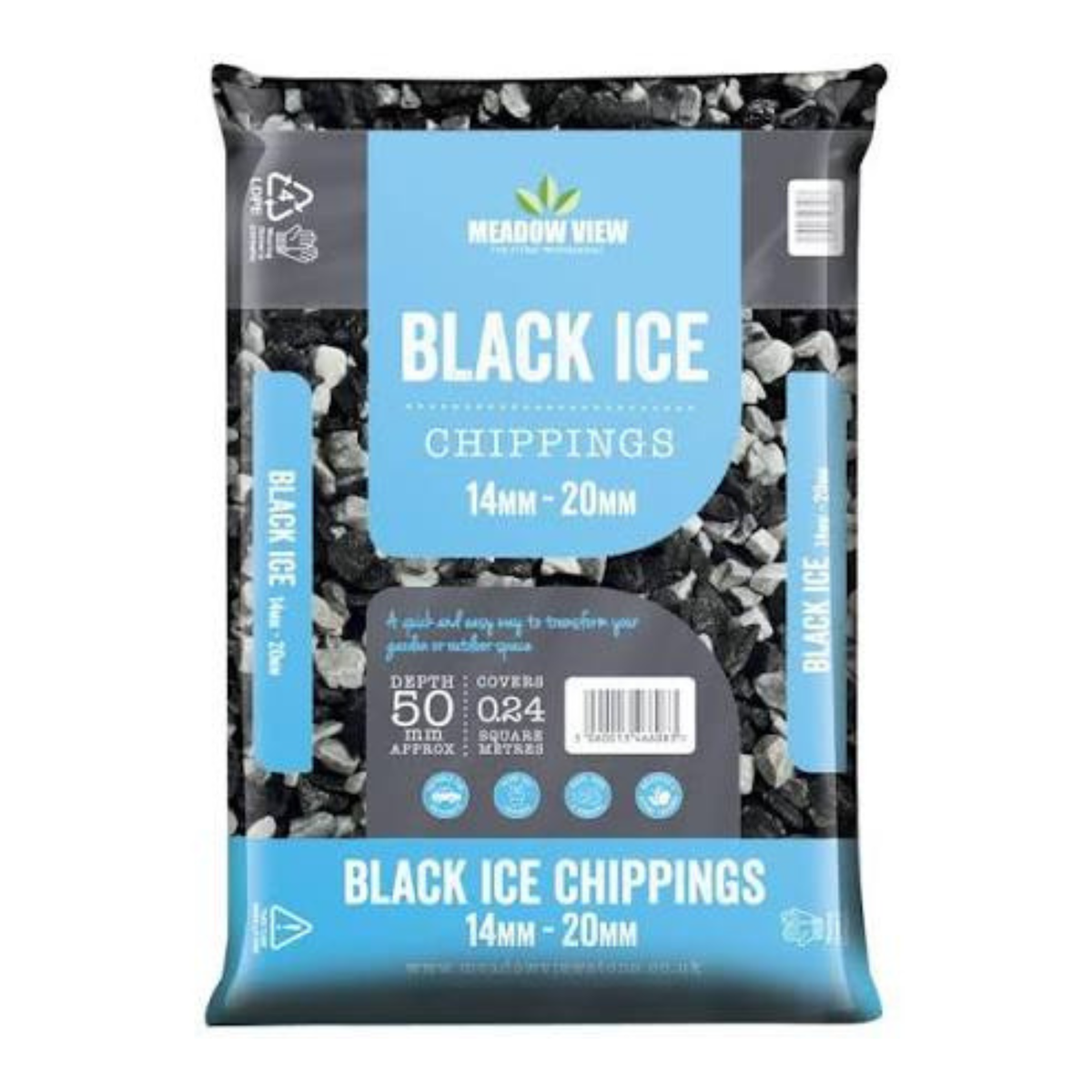Black Ice 20mm decorative chippings