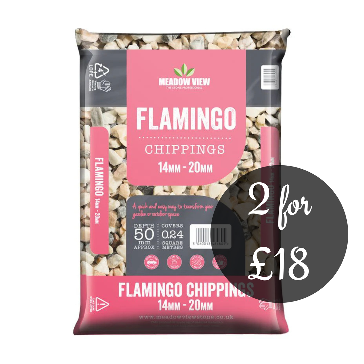 Flamingo 20mm marble chippings