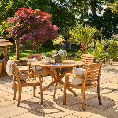 Alexander Rose Cotswold 4 seater round dining set