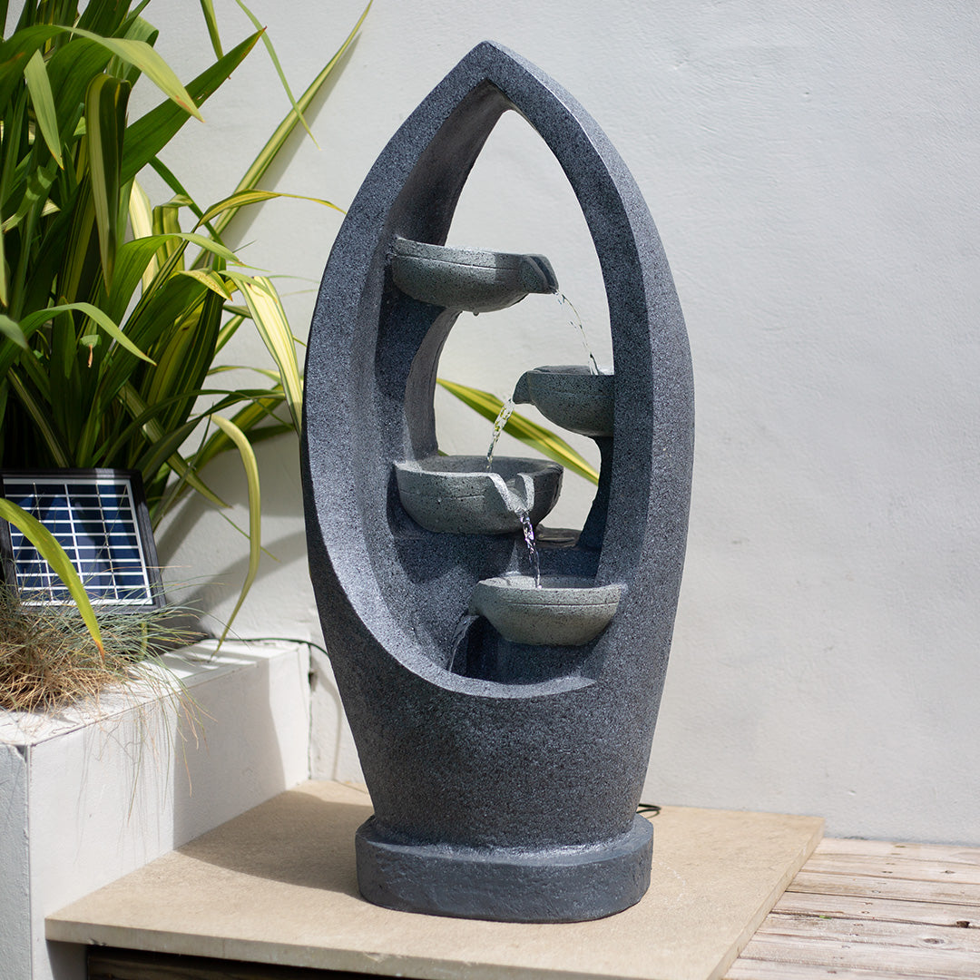 Sparkling Pours solar water feature