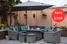 Load image into Gallery viewer, Miami Grande Corner Dining Set with Stools and Armchairs
