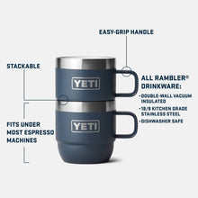 Load image into Gallery viewer, YETI Rambler 6oz (177ml) Stackable Mugs - 2 Pack
