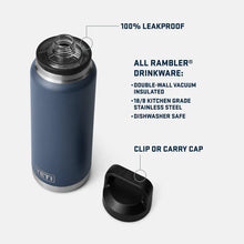 Load image into Gallery viewer, YETI Rambler 36oz (1 Litre) with Chug Cap
