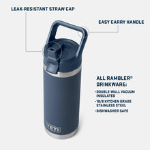 Load image into Gallery viewer, YETI Rambler 18oz (532ml) Bottle with Straw Cap
