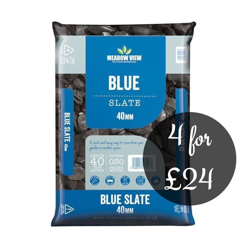 Blue slate 40mm chippings