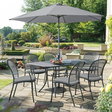 Load image into Gallery viewer, Caredo 6 Seat Set with 160 x 90cm Rectangular Mesh Table
