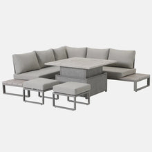 Load image into Gallery viewer, Marina Corner Set with High/Low Table
