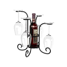 Load image into Gallery viewer, Wine Bottle and Glasses Caddy
