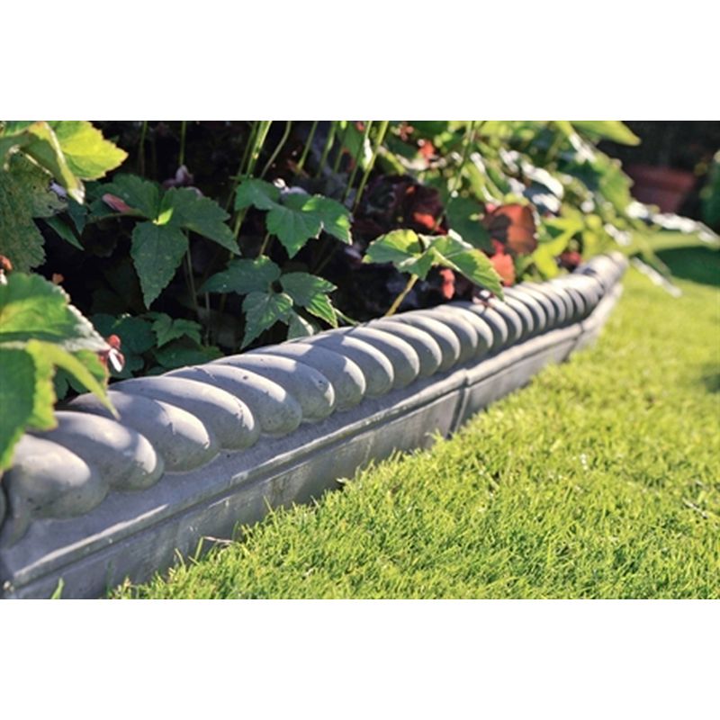 Rope Top Garden Edging - Charcoal / Brindle / York Gold