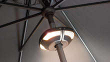 Load image into Gallery viewer, 3.3m Round Free Arm Parasol with LED Lights &amp; Wireless Speaker
