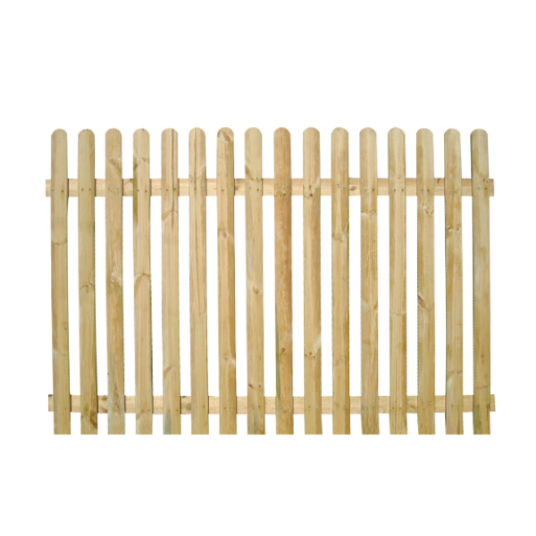 Rounded Top Picket Pale Fence
